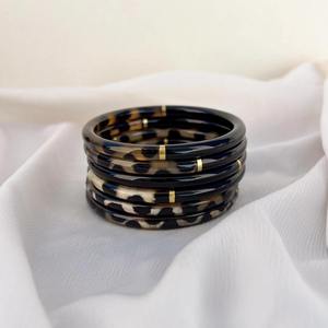 Bracelet en corne de buffle bio de haute qualité, écologique, fait main, poli, moderne, bijoux de mariage, artisanat naturel - Product Image 5
