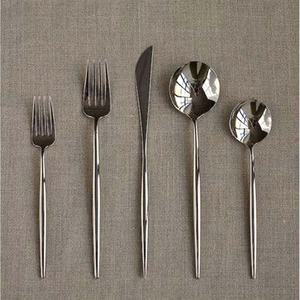 Modern Look Luxury High Quality Stainless Steel Silver Flatware Set with Royal Look Cutlery Set for Wedding - Product Image 3
