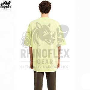 T-shirt Homme Oversize 100% Coton Personnalisé Motif Uni Grande Taille Coupe Droite 180 Grammes Respirant - Product Image 5