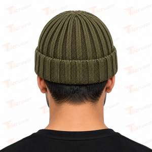 <b>Mens</b> Beanie <b>Hats</b> Workwear Style Durable Ribbed Knit Fabric <b>Winter</b> Cap Secure Comfortable Fit for Work Casual Outdoor - Product Image 4