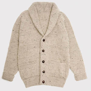 Vêtement de travail respirant à manches longues, boutonné, doux et chaud, pour le bureau, l'extérieur, cardigan boutonné pour homme - Product Image 1