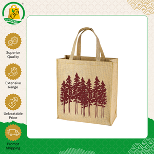 Top Notch Quality Durable Eco-Friendly Jute Burlap Shopping Bags with Customized Printing & Cotton Weaving Tape Handles - Product Image 5