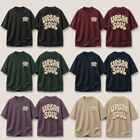 Camiseta Personalizada Extra Grande de Algodón 100% de Alto Gramaje para Streetwear con Logotipo 3D en Relieve, Ecológica, Transpirable, Marca Privada