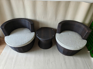 KD Modern PE Wicker and Rattan Outdoor Sofa Set with Comfortable Chairs for Hotel Use Durable Garden Furniture From Vietnam - Product Image 3