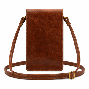 Sac à bandoulière en cuir pour femme, mini sac à main, porte-téléphone, portefeuille, sac de voyage, sac à bandoulière fait main - Product Image 4