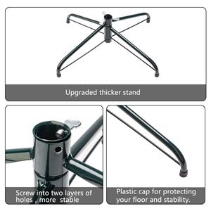 Albero di Natale Bianco in PVC da 180 cm con Gambe in Ferro, 650 Rami, Elegante Decorazione Natalizia - Product Image 6