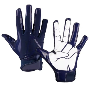 Gants de football américain personnalisés imprimés, services OEM, haute qualité, vente chaude, en cuir, antidérapants, pour receveur - Product Image 3