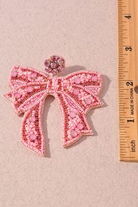 Pendientes de Aro Elegantes Hechos a Mano con Bordado de Mariposas y Cuentas, para Bodas, Fiestas y Eventos, Joyería de Moda - Product Image 6