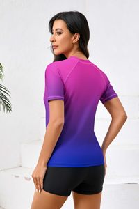 เสื้อแรชการ์ดสำหรับว่ายน้ำ ไซส์ใหญ่ ระบายอากาศได้ดี ป้องกันแสงแดด แขนเสื้อสำหรับผู้หญิง - Product Image 2