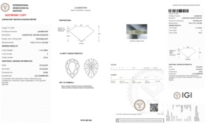 Brilliant Solitaire 1,10 CT Forma de pera E Color VVS2 Lab Grown CVD Diamond 9,03 MM IGI Certified Perfect Craft Diamantes sueltos - Product Image 2