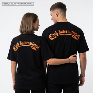 T-shirt streetwear surdimensionné pour hommes, imprimé graphique, manches courtes, col rond, décontracté, pour la gym, le fitness, à la mode - Product Image 1