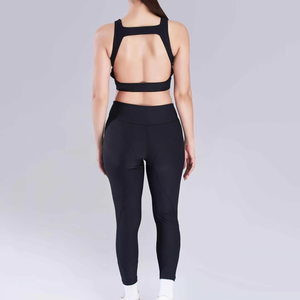 New Arrival High Quality 2-Piece Women's <b>Yoga</b> <b>Set</b> for Gym Wear Running Fitness Workout Suit with Lace Decoration Front Logo - Product Image 4