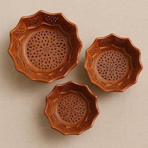 Plateaux de service indiens artisanaux, magnifiques plateaux rectangulaires en bois, style traditionnel, nouvelle collection pour la cuisine - Product Image 3