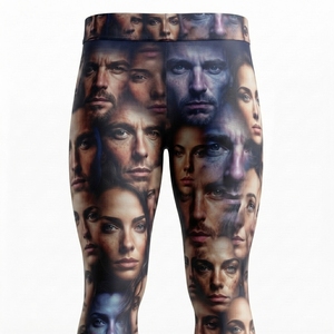 Leggings pour hommes de qualité supérieure, en spandex/polyester, séchage rapide, respirants, fermeture à cordon, personnalisables, élégants, confortables, durables - Product Image 5
