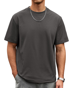 T-shirt Ringer Homme Surdimensionné Sur Mesure, Longueur Standard, Épaules Tombantes, Manches Courtes, Col Rond, Anti-Plis - Product Image 3