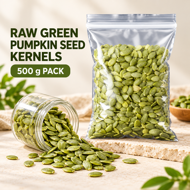 Raw Green Hulled Pumpkin Seed Kernels Bulk Pack Factory Supply for Bakery and Food Processing