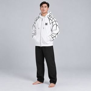 Sudadera con capucha personalizada estilo streetwear con diseño de araña para hombre, con tela suave, gráficos elegantes, diseños personalizados, ajuste cómodo y calidad premium. - Product Image 5