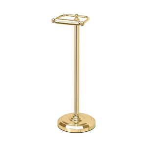 Porte-serviettes en laiton fait main avec finition dorée, idéal pour la maison, les hôtels, les villas, les salles de bain, les toilettes, type sur pied - Product Image 1