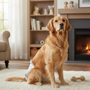 Yommy Unisex Disposable Dog <b>Diapers</b> Heat and Leak Protection Pet <b>Diaper</b> - Product Image 2