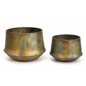Modern Rustic Metal Flower Planter <b>Pot</b> <b>Vintage</b> Patina Antique Finish Decorative <b>Pot</b> for Indoor <b>Plants</b> Wholesale Factory Supplier - Product Image 3