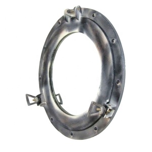 Antiguo náutico latón ojo de buey aluminio Metal clásico espejo acabado uso diario regalos marinos acabado latón suministros exportación - Product Image 4