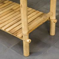 Table de jardin en bambou faite à la main pour l'extérieur, fournisseur vietnamien de meubles de jardin en gros