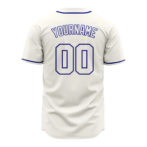 Camiseta de Béisbol Personalizada para Hombre, Talla Grande, Uniforme de los Atlanta Home, Logotipos Bordados, 100% Poliéster, Cuello en V, Bolsillos, Costuras Blancas, 320g - Product Image 4