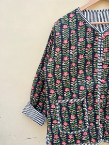 Edredón Acolchado Hecho a Mano en India por Vertexindiacorp, 100% Algodón Ecológico, Antiarrugas, Transpirable, de Secado Rápido, con Bolsillo Frontal, para Otoño/Invierno - Product Image 3