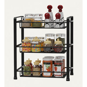 Estante de Almacenamiento de Hierro para Encimera que Ahorra Espacio, con Elegante Patrón de Espiral, Organizador de Dos Niveles para Despensa, Cocina, Baño y Hogar - Product Image 4
