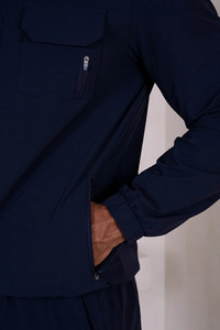 Veste et pantalon cargo coupe-vent pour homme avec logo personnalisé du fabricant, 2 pièces, vêtements d'extérieur légers et imperméables, veste softshell sportive - Product Image 5
