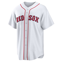Camiseta de Béisbol Premium para Mujer, Estilo Boston, con Estampado Tackle Twill, Vintage Americana, 100% Poliéster, Absorbente de Humedad