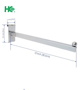 Tubes de crochets d'affichage carrés droits en métal pour le stockage de Gridwall et les solutions d'affichage - Product Image 3