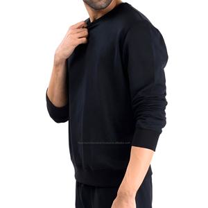 High Quality <b>Men</b>’s Heavyweight Cotton Blend Crewneck <b>Sweatshirt</b> Oversized Wholesale 2025 New Style - Product Image 3