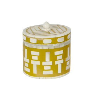 Bone Inlay Organic <b>Material</b> Modern Design Striped Pattern Ice Bucket | Handcrafted Luxury Ice Holder | Durable Elegant Premium - Product Image 2
