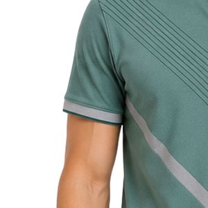 Camiseta Polo Personalizada para Hombre en Verde Salvia y Gris, Manga Corta, Informal, para Golf, Marca Privada, Transpirable, Uniforme, Venta al Por Mayor - Product Image 5