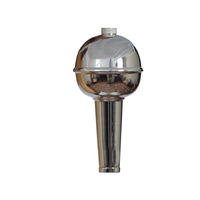 Masse de tambour-major sur mesure de haute qualité en cuivre et acier inoxydable, avec logo couleur personnalisé, votre nom et volutes supérieures et inférieures