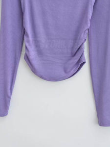 T-shirt décontracté pour femme, coupe ample, col rond, manches courtes, en polyester tissé, écologique, respirant et à séchage rapide, idéal pour le printemps - Product Image 5