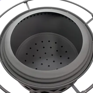 High End Luxury Stainless Steel <b>Fire</b> <b>Pit</b> <b>BBQ</b> for Backyard Outdoor Use <b>with</b> Wood Burning Heating - Product Image 6