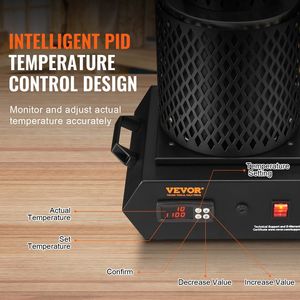 Forno Elettrico Digitale per Fusione Oro 1350W, 1150°C, Forno Industriale da 1kg - Product Image 3
