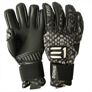 Guantes de Portero Hit Hard, Látex Alemán Profesional de 4 mm, Cierre de Gancho y Bucle Ajustable, Unisex, para Fútbol - Product Image 1