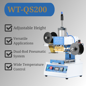 Machine de marquage à chaud pneumatique à double bouton WT-QS200 pour l'embossage et l'impression de logos - Product Image 4