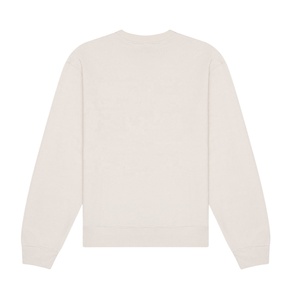 Sweat-shirt à col rond pour femme personnalisé, streetwear, respirant, en polaire, uni, brodé de strass, séchage rapide, logo sur le devant - Product Image 2