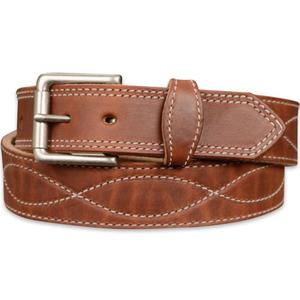 Ceinture en cuir véritable de qualité supérieure avec boucle en laiton antique pour hommes, ceintures personnalisées faites à la main avec logo imprimé, ceintures de luxe au meilleur prix - Product Image 4