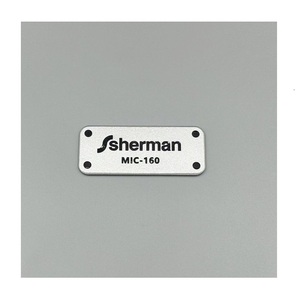 Custom Fashion Logo Charm Making Accessories Hardware Metal Embossed <b>Name</b> Plate - Product Image 1