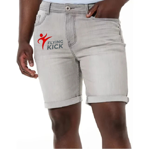 Shorts en jean pour hommes 2026, coupe slim, effet vieilli, qualité supérieure, tendance et stylés pour festivals et soirées, OEM - Product Image 1