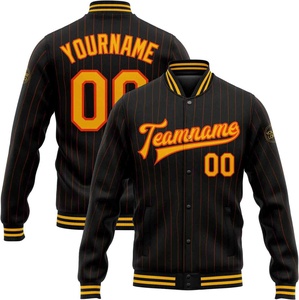 Veste de baseball universitaire unisexe personnalisée, style streetwear, à rayures sublimées, coupe-vent, écologique, pour sports d'hiver - Product Image 6