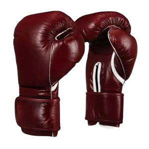 Guantes de Boxeo Profesionales de Cuero Metálico Brillante con Cierre de Cordones y Correa Ajustable para la Muñeca, 16 oz, Colores y Logotipo Personalizables - Product Image 4