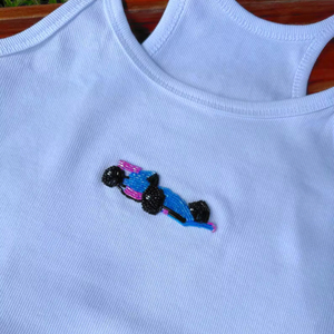 เสื้อเบลาส์แฟชั่นงานทำมือลูกปัดปักลายรูปดาวสไตล์โนวาสำหรับผู้หญิง - Product Image 1