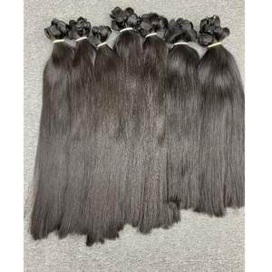 Extensiones de cabello lacio natural de cabello humano vietnamita crudo un donante 100% cabello virgen crudo sin procesar de Vietnam - Product Image 3