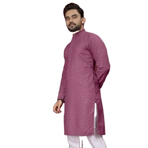 Pesado bordado Trabajo Algodón Rayón con Lentejuelas Colección Hombre - Product Image 1